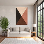 Geometrische Formen Mit Farben Von Schwarz Beige Und Braun