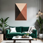Geometrische Formen Mit Farben Von Schwarz Beige Und Braun