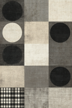 Geometrisches Design Muster Schwarz Weiss Grau Toene | Modern Basic | Einrichtungsstile