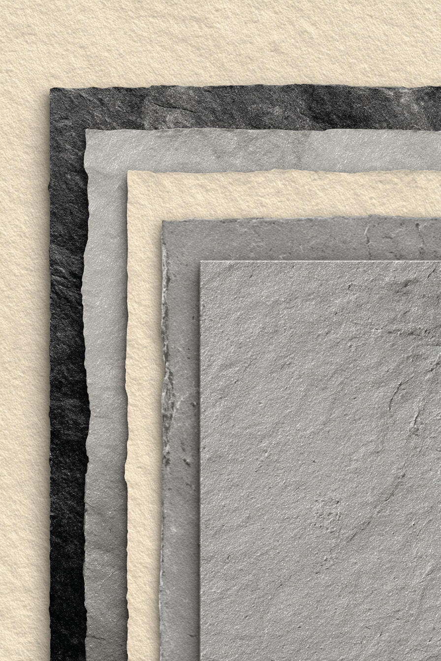 Schichtpapiertexturen In Schwarz Grau Und Creme | Modern Basic | Einrichtungsstile
