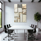 Steinmuster Paneele In Beige Cream Und Grau Marmor Design