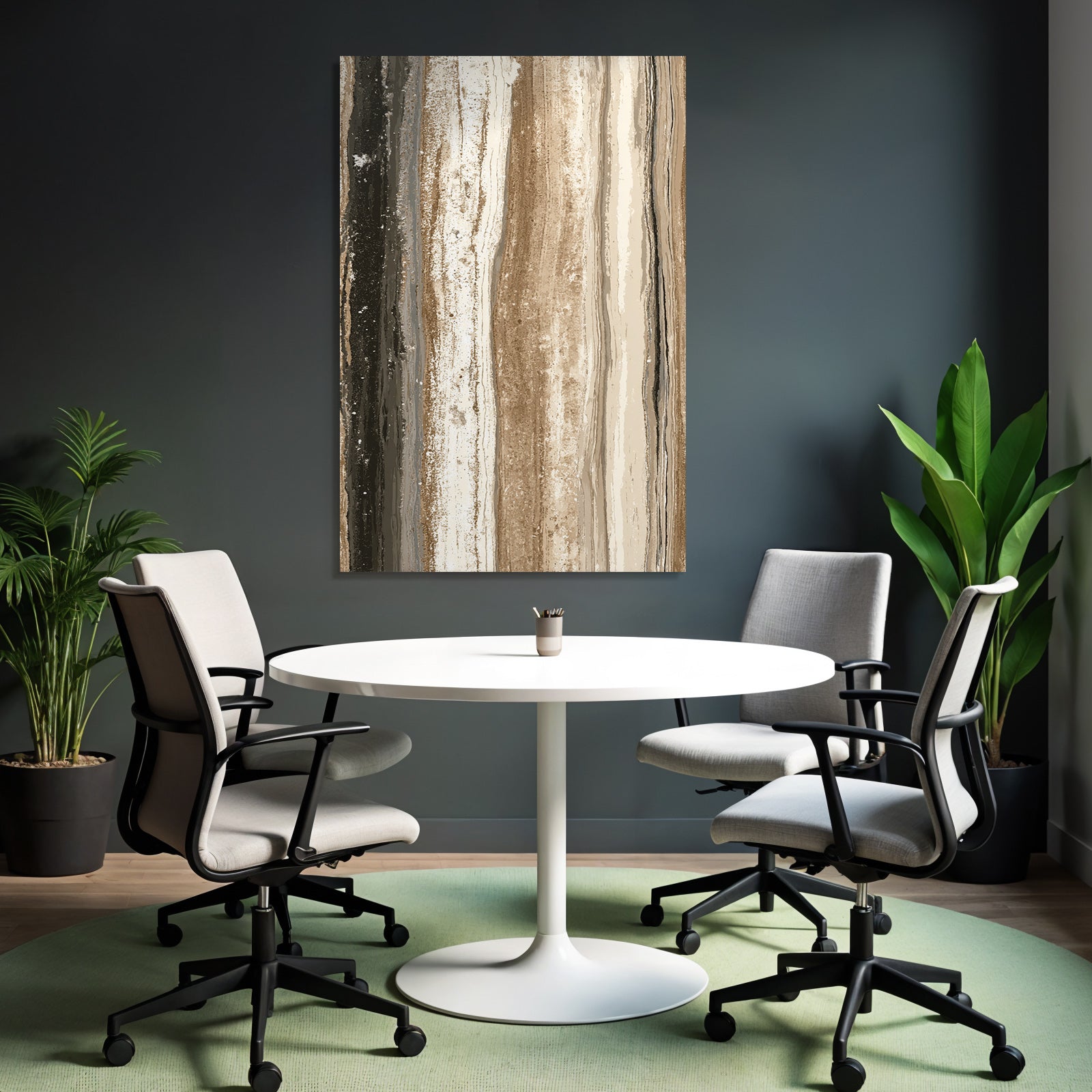 Streifenmuster Braun Beige Schwarz