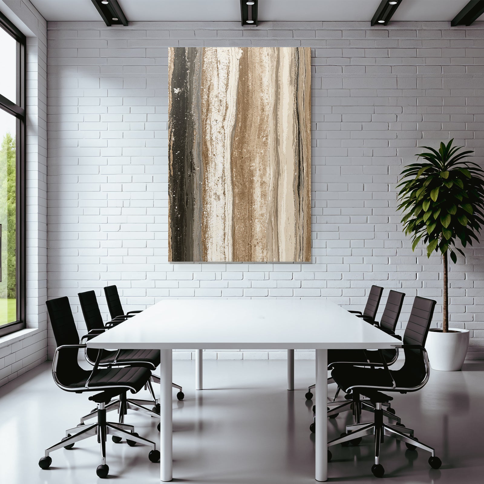 Streifenmuster Braun Beige Schwarz