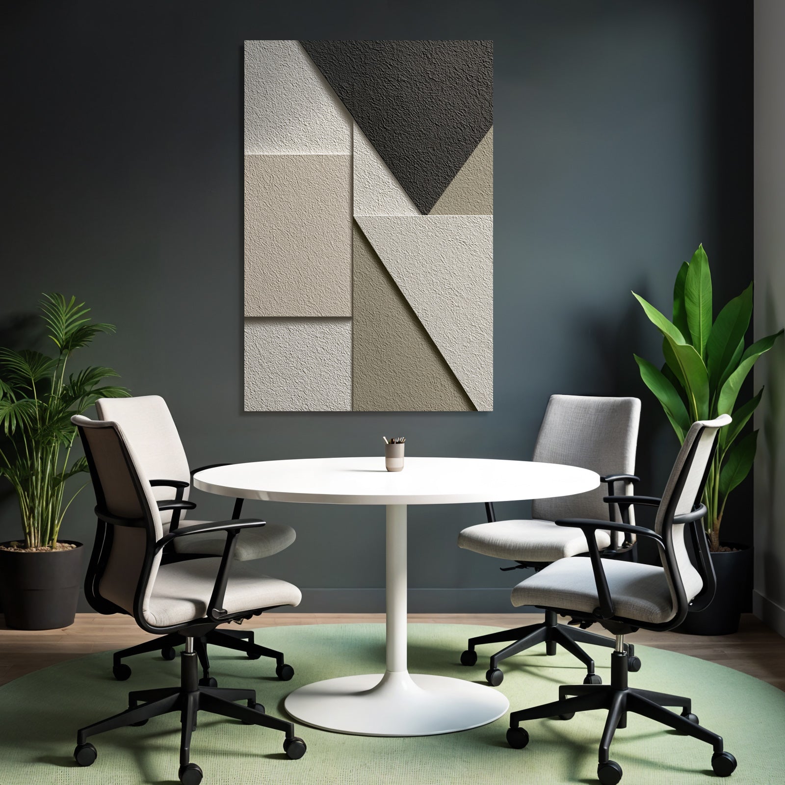 Texturierte Geometrische Formen Beige Grau Innenarchitektur Grafikdesign