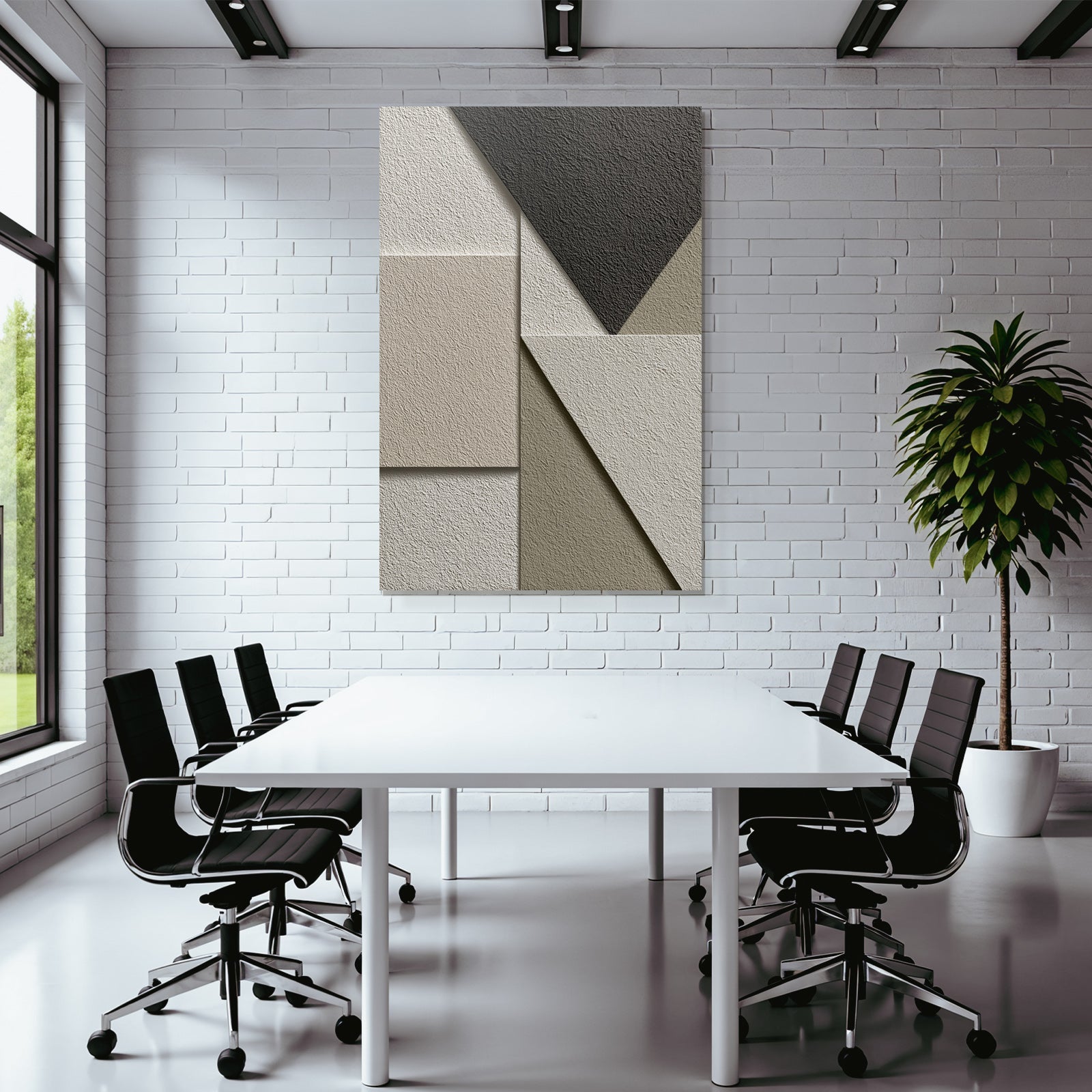 Texturierte Geometrische Formen Beige Grau Innenarchitektur Grafikdesign