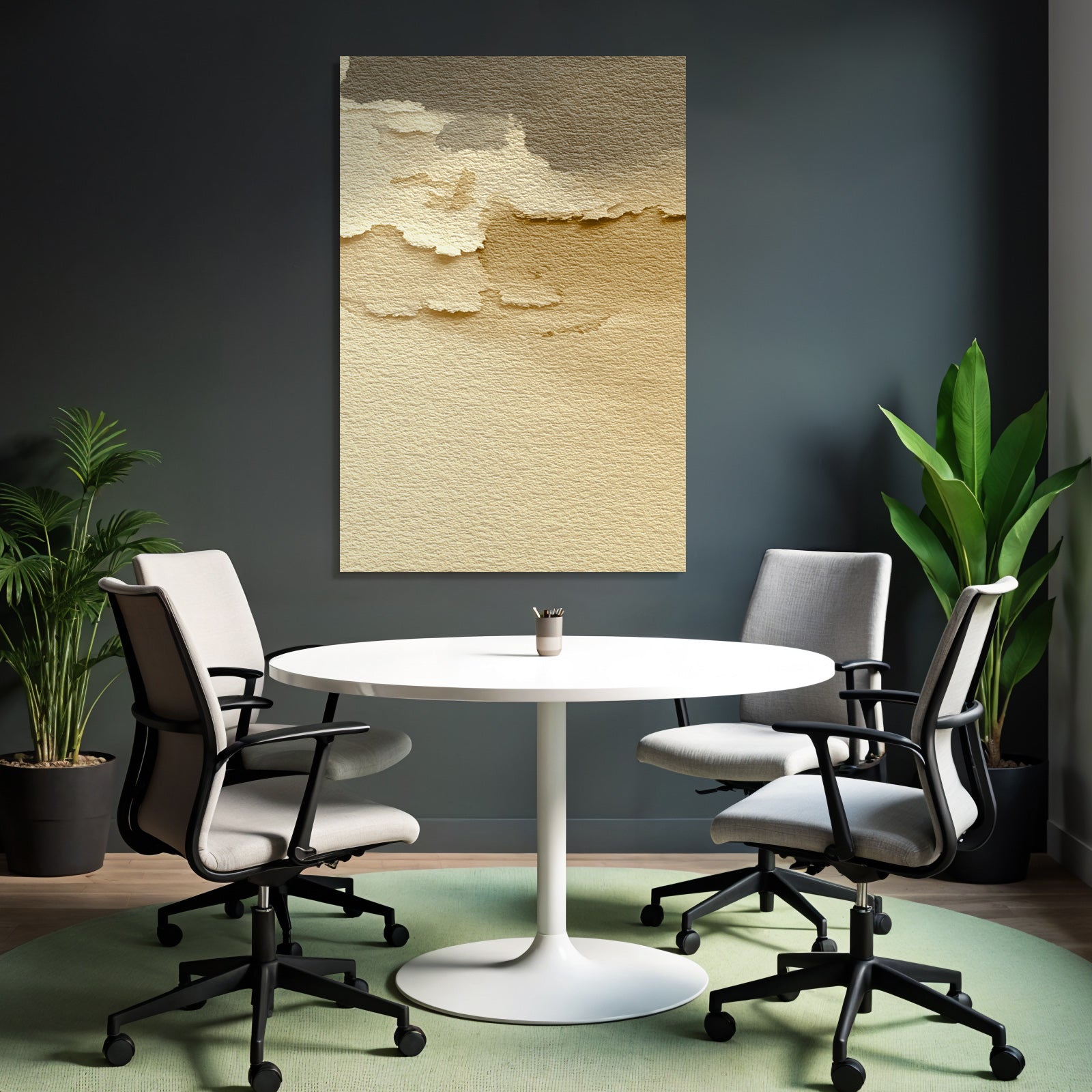 Wasserfarbe Abstrakter Hintergrund Beige Braun Texturiert