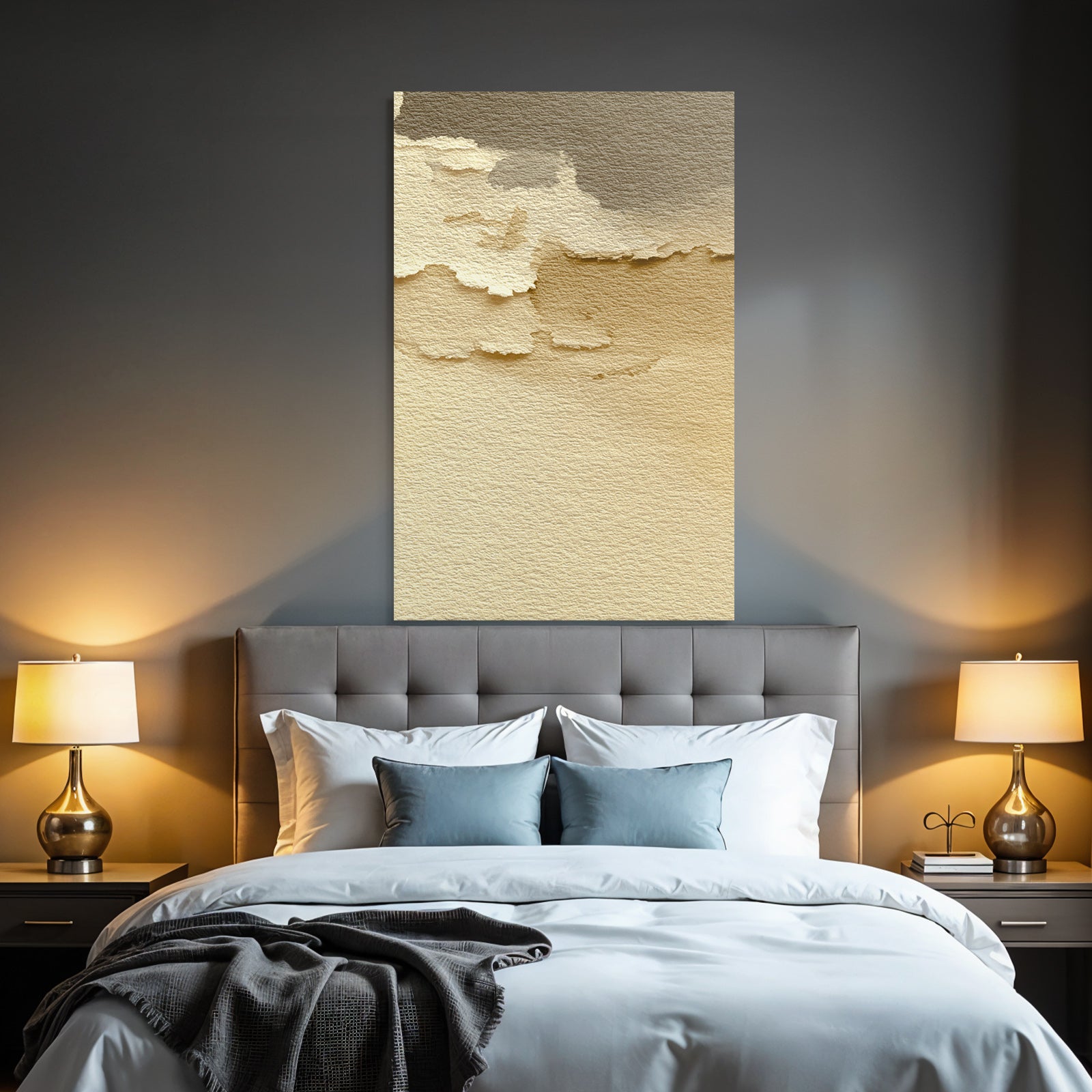 Wasserfarbe Abstrakter Hintergrund Beige Braun Texturiert