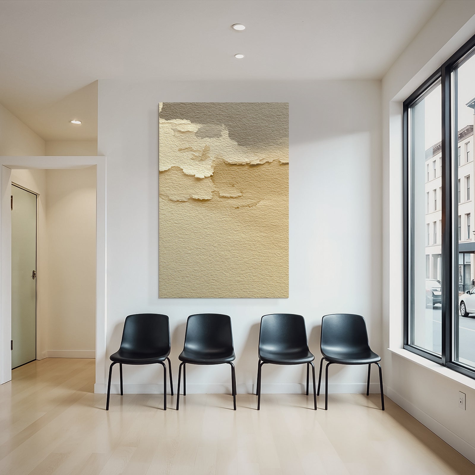 Wasserfarbe Abstrakter Hintergrund Beige Braun Texturiert
