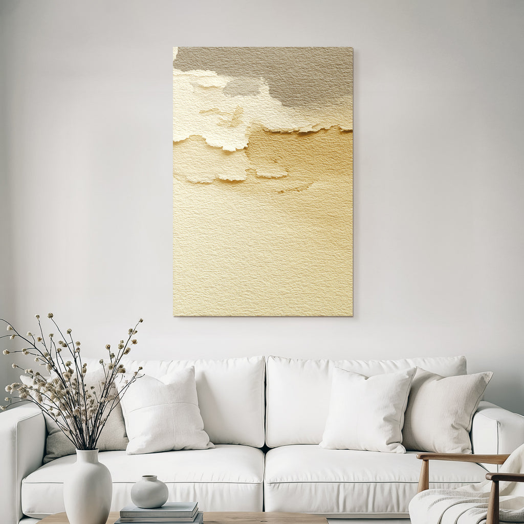 Wasserfarbe Abstrakter Hintergrund Beige Braun Texturiert
