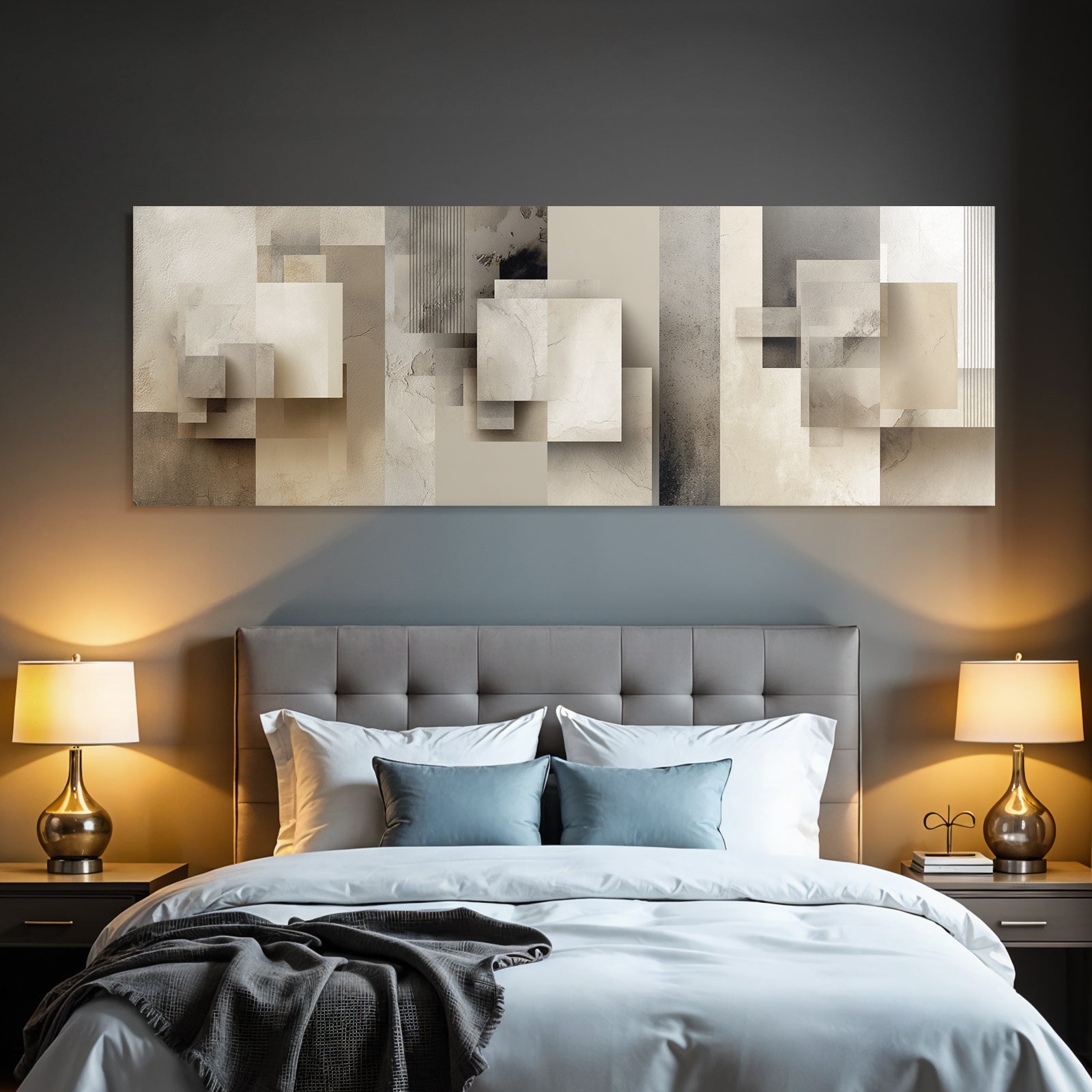 Abstract Geometric Shapes In Soft Colors