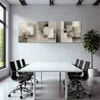Abstract Geometrische Formen In Sanften Farben