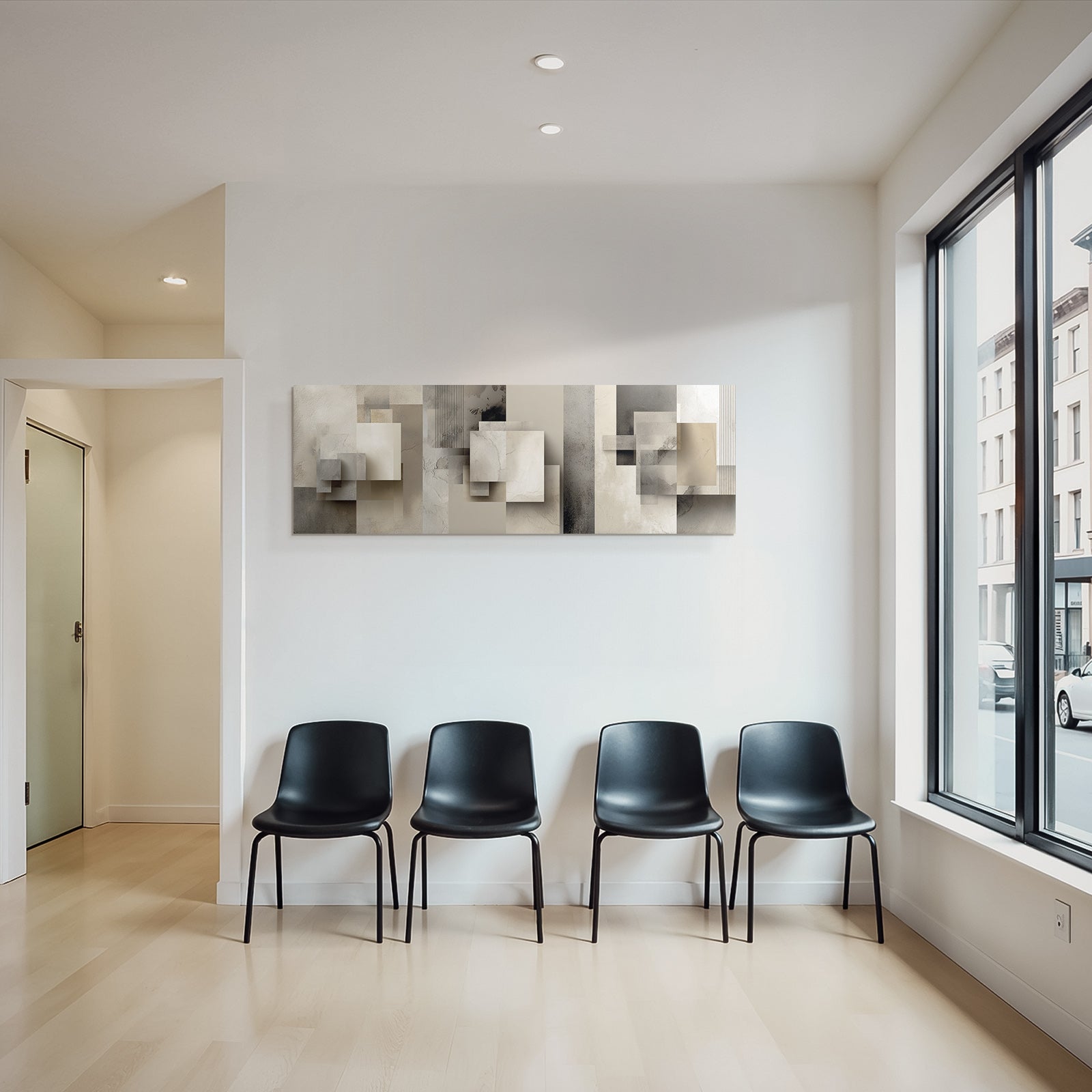 Abstract Geometric Shapes In Soft Colors