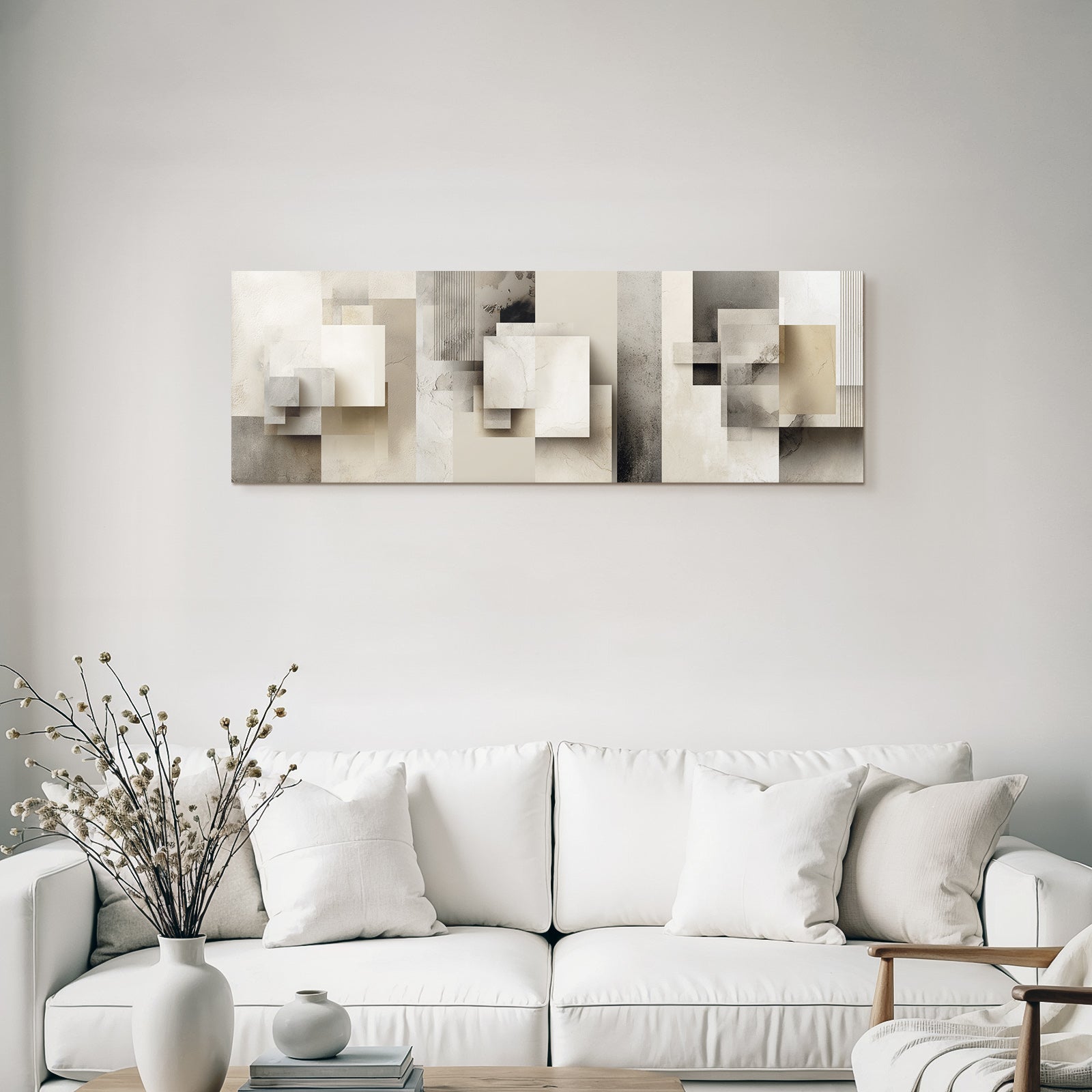 Abstract Geometric Shapes In Soft Colors