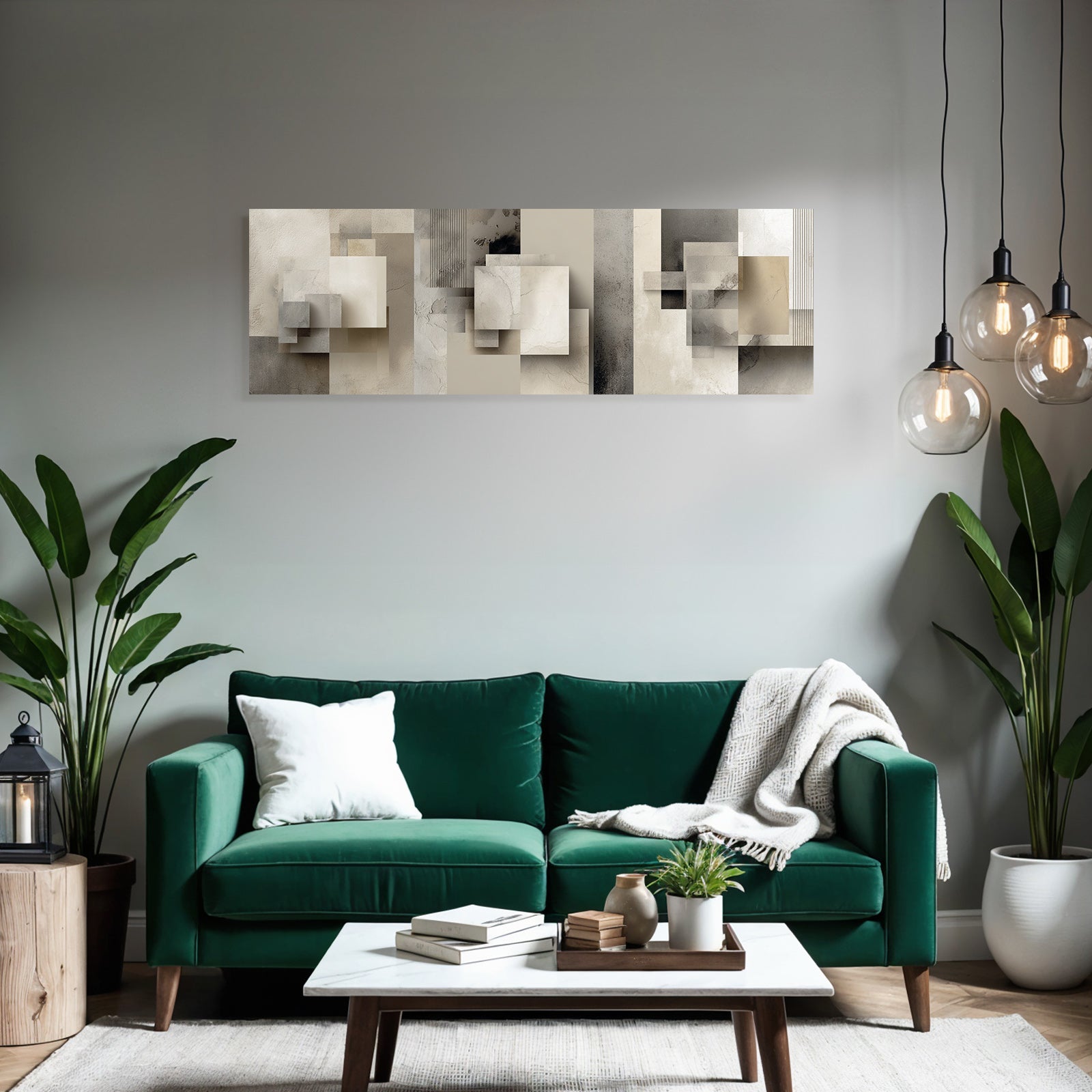 Abstract Geometric Shapes In Soft Colors