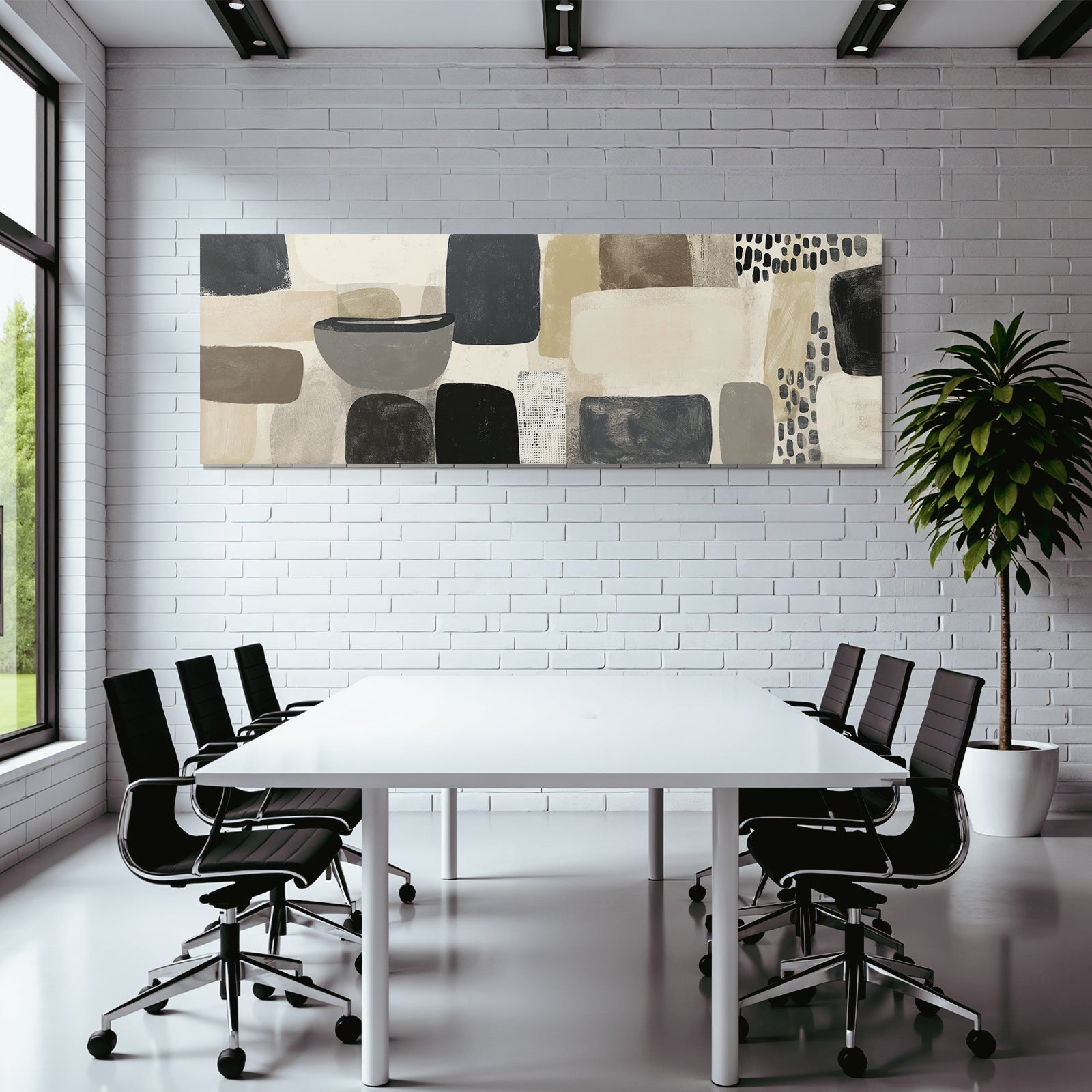 Abstract Geometric Composition Modern Art