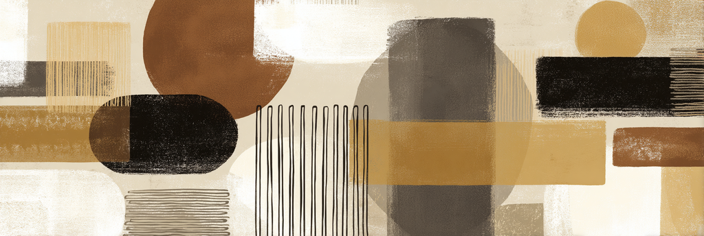 Abstract Kunst Erde Ton Minimalistisch | Modern Basic | Einrichtungsstile