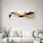 Abstracte Kunst Erde Ton Buerststrichmuster