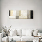 Abstractes Kunstwerk Geometrische Formen Neutrale Toene Minimalismus