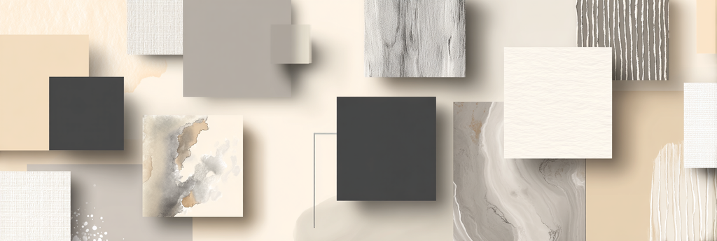 Abstrakte Anordnung Von Formen Und Texturen In Neutralen Farben | Modern Basic | Einrichtungsstile