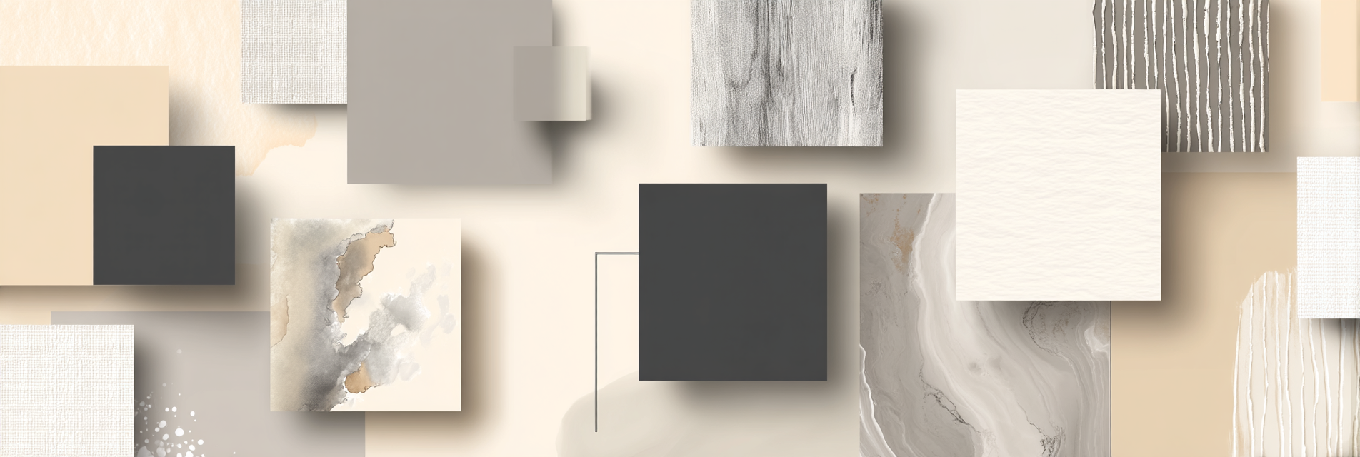 Abstrakte Anordnung Von Formen Und Texturen In Neutralen Farben | Modern Basic | Einrichtungsstile