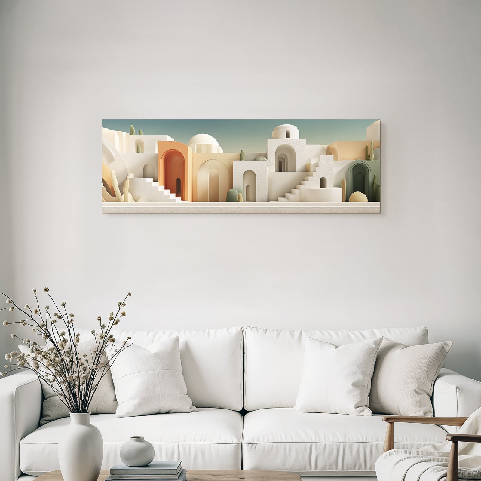 Abstract Architecture Landscape Modern Oases Stylized