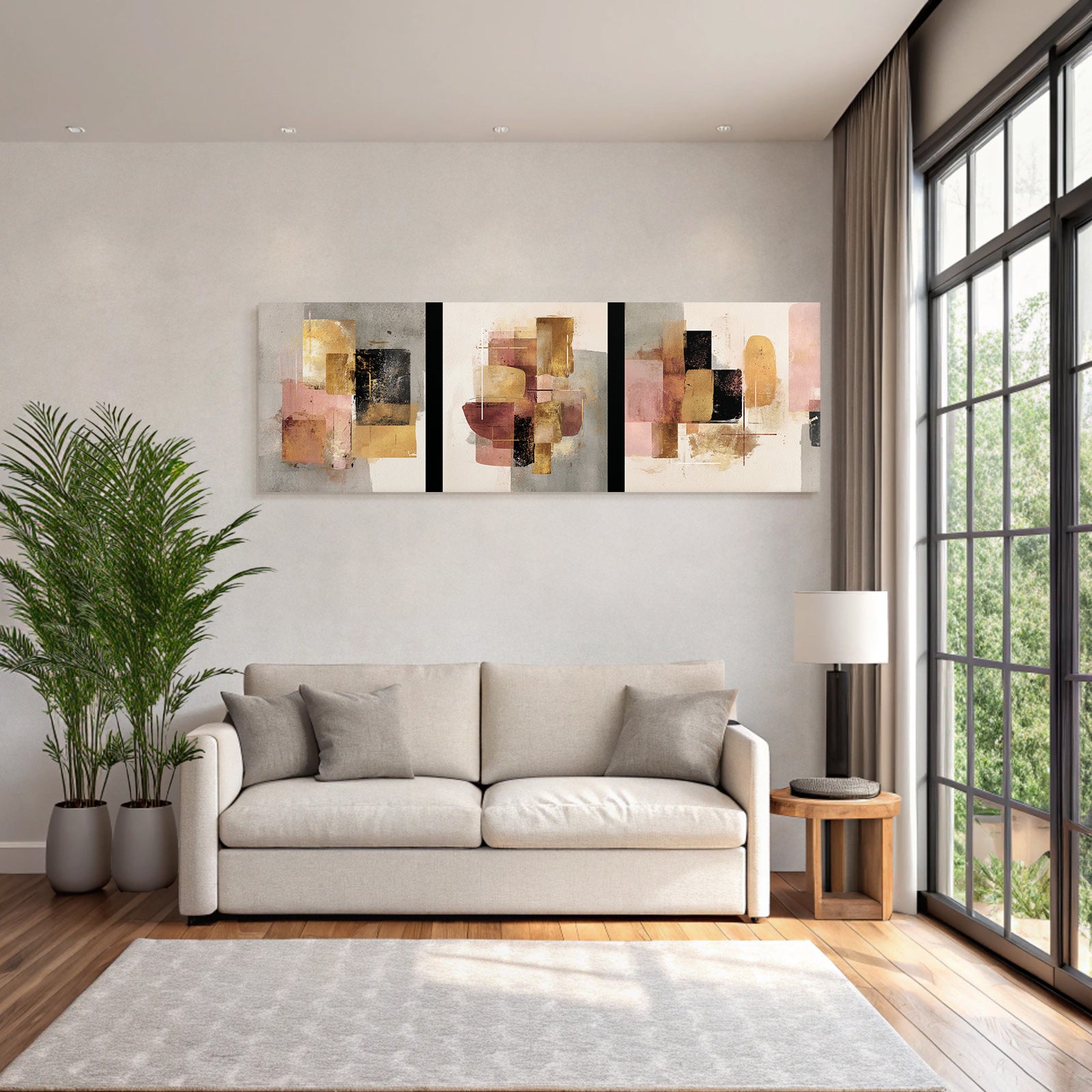 Abstrakte Geometrische Formen Moderne Design Sanfte Farben