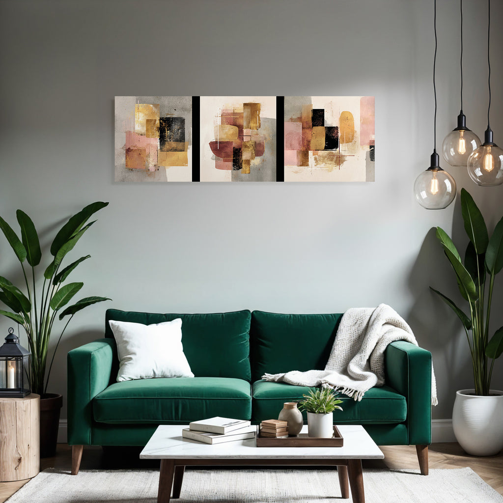 Abstrakte Geometrische Formen Moderne Design Sanfte Farben