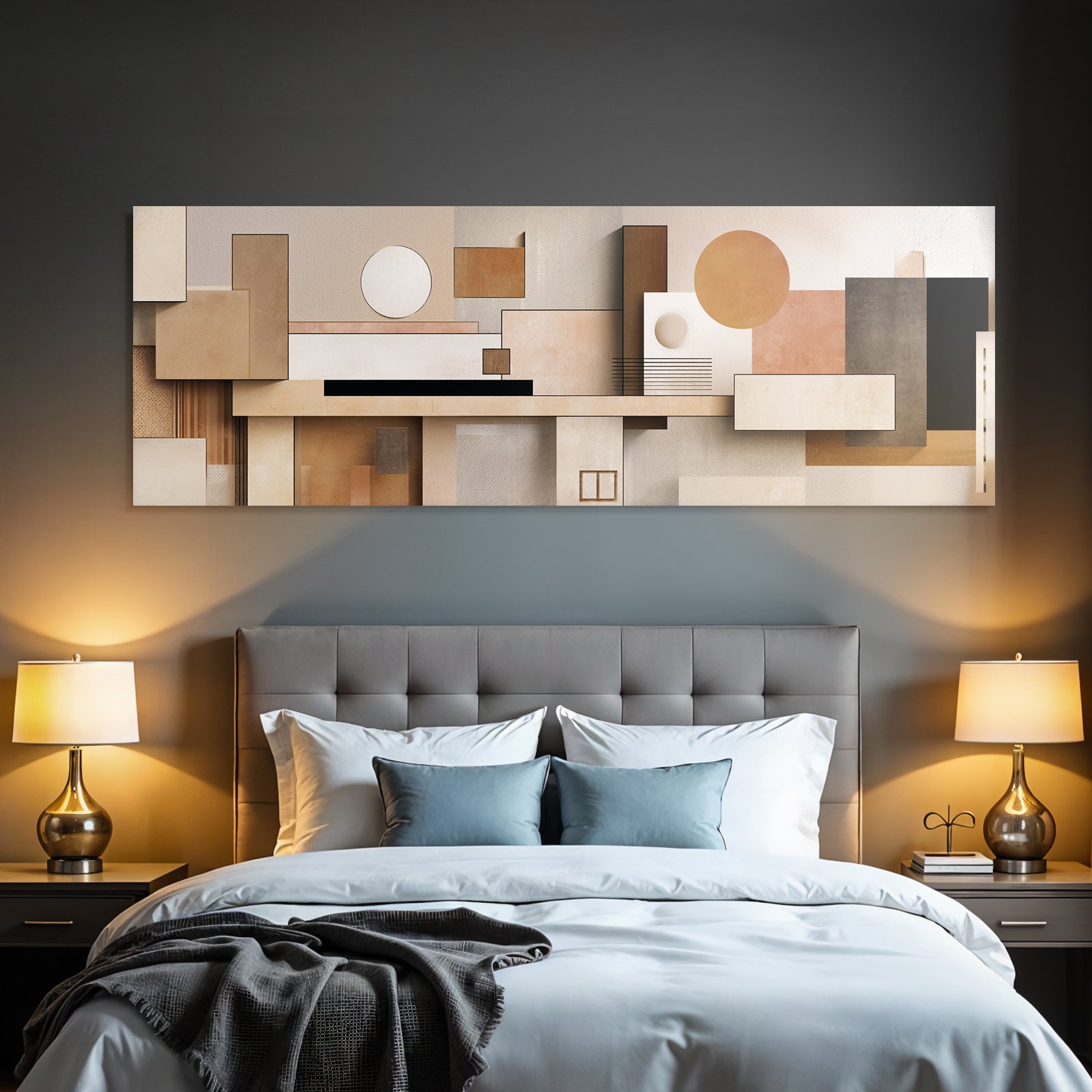 Abstract Geometric Composition Modern Minimalism
