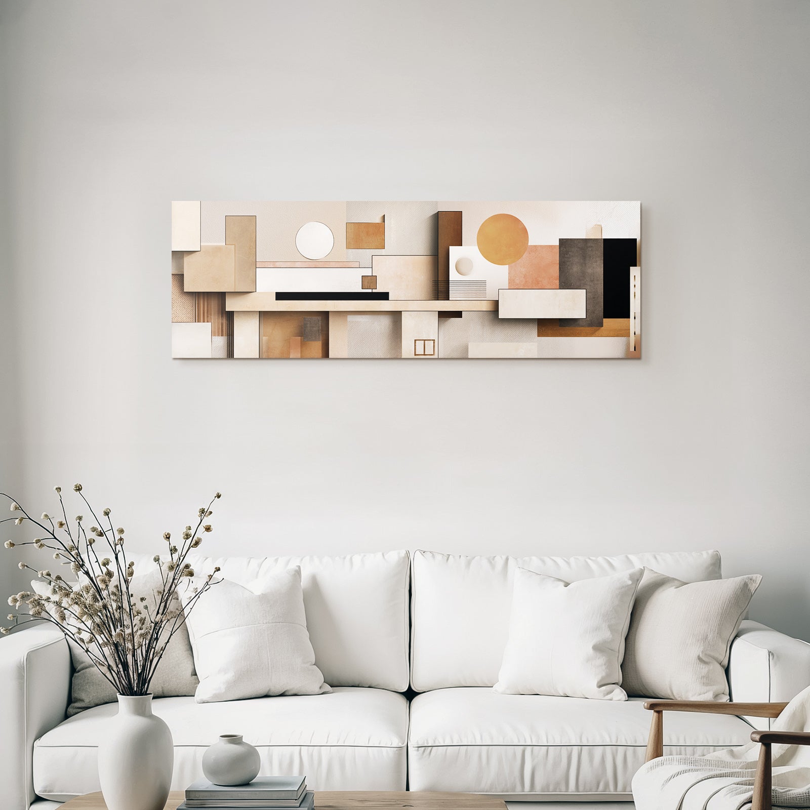 Abstract Geometric Composition Modern Minimalism