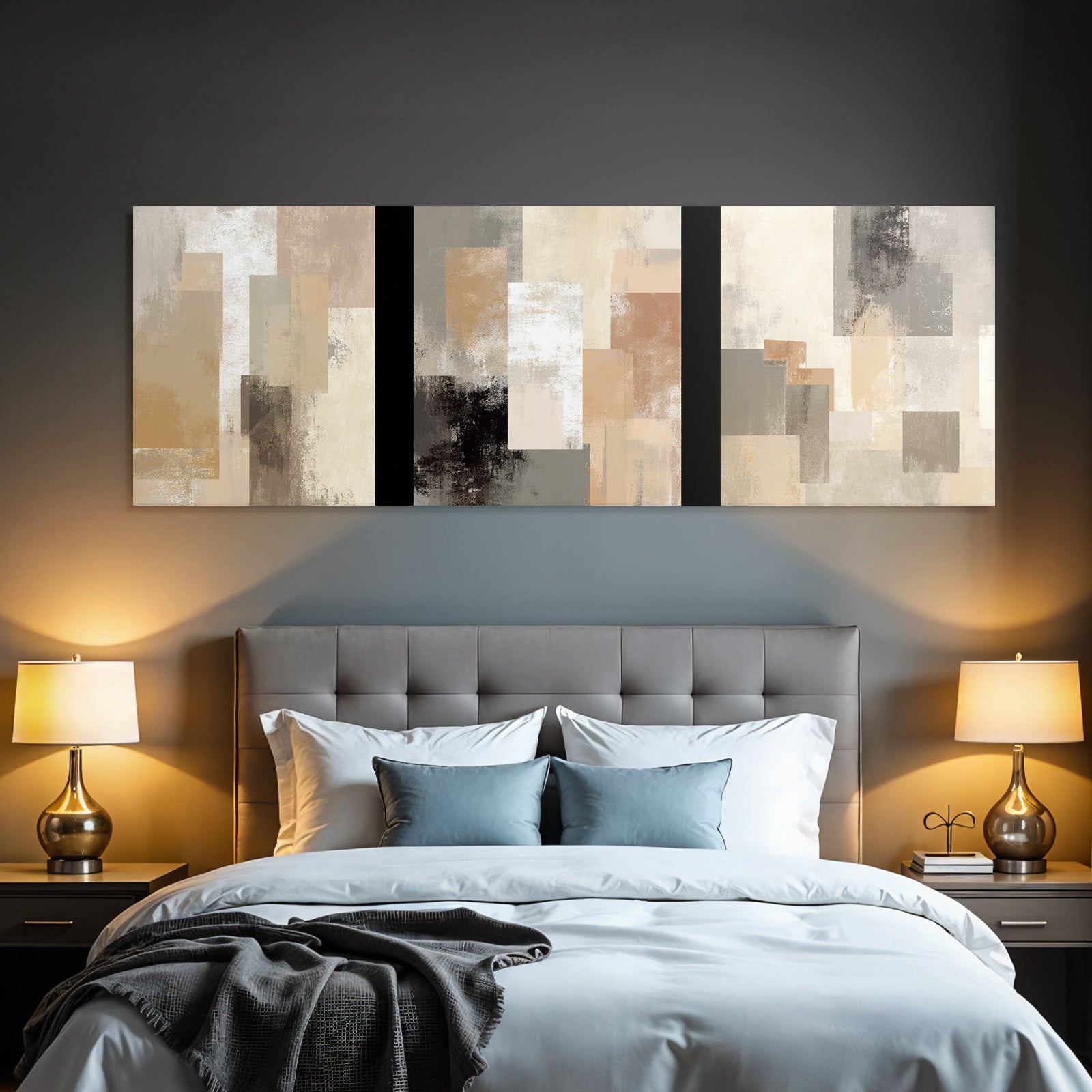 Abstract Geometric Art In Neutral Tones