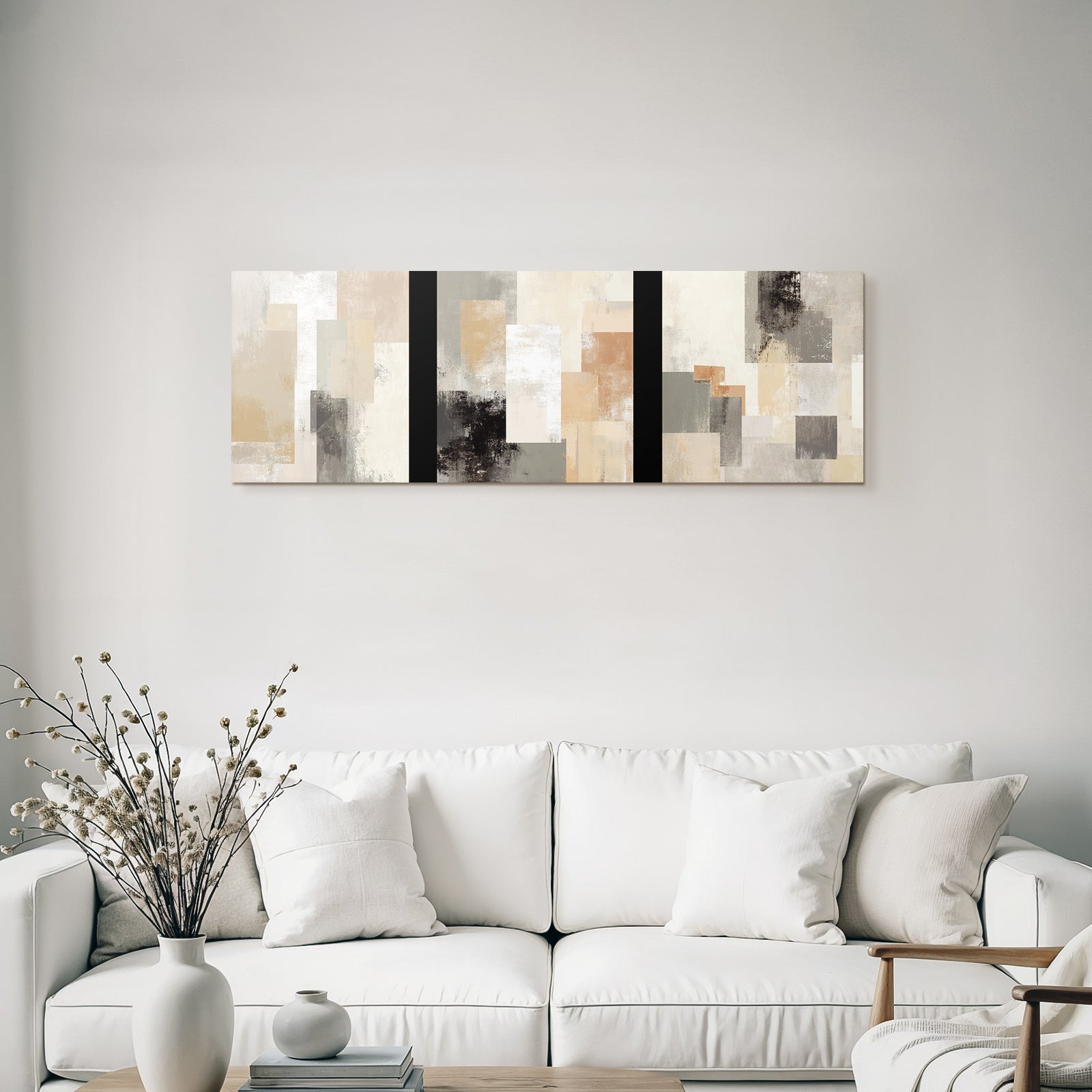 Abstract Geometric Art In Neutral Tones