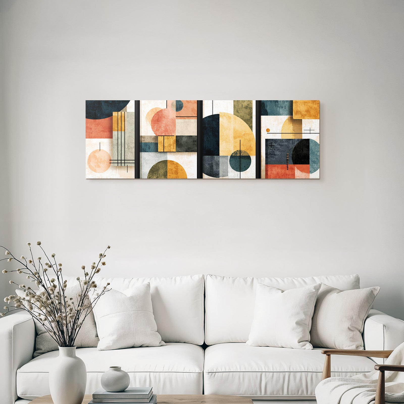 Abstrakte Geometrische Kunst Moderne Stile Mit Farben Vielfalt