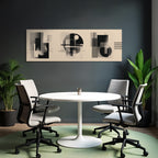 Abstrakte Grafik Geometrische Formen Und Minimalistische Aesthetik