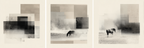 Abstrakte Horse In Misty Umgebung Panel Serie | Modern Basic | Einrichtungsstile