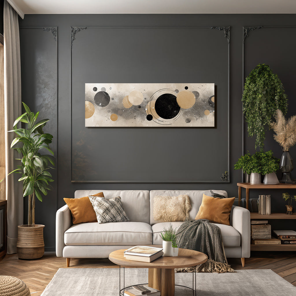 Abstrakte Kreis Kunst Mit Farben Und Textur