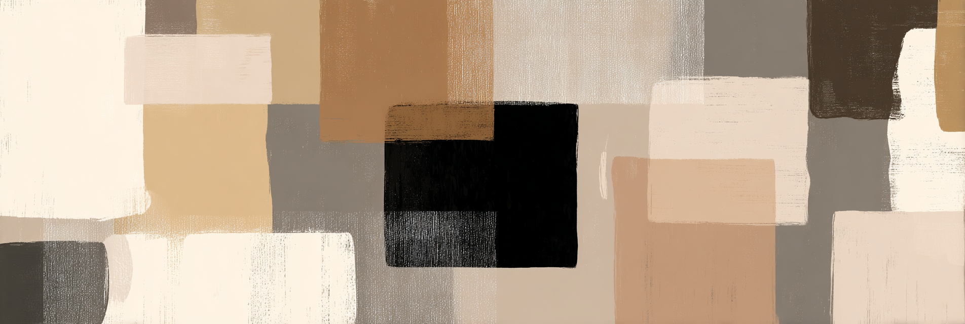 Abstrakte Kunst Geometrische Formen Beige Braun Grau Schwarz | Modern Basic | Einrichtungsstile