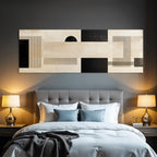 Abstrakte Kunst Geometrische Formen Braun Black Grau