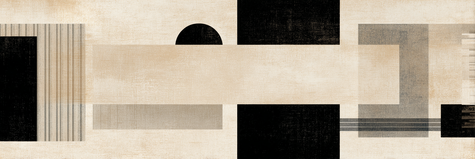 Abstrakte Kunst Geometrische Formen Braun Black Grau | Modern Basic | Einrichtungsstile