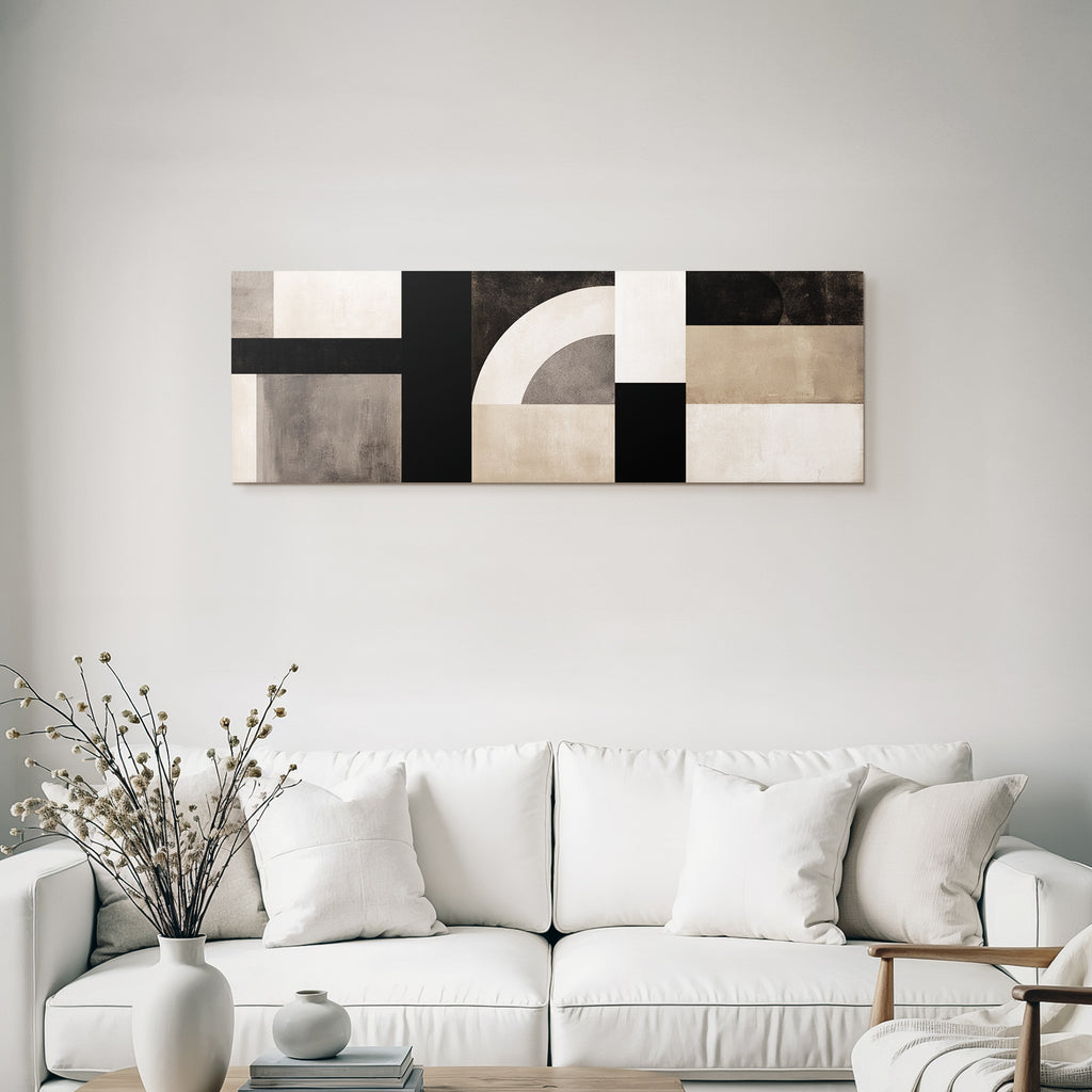 Abstrakte Kunst Geometrische Formen Dunkle Farben