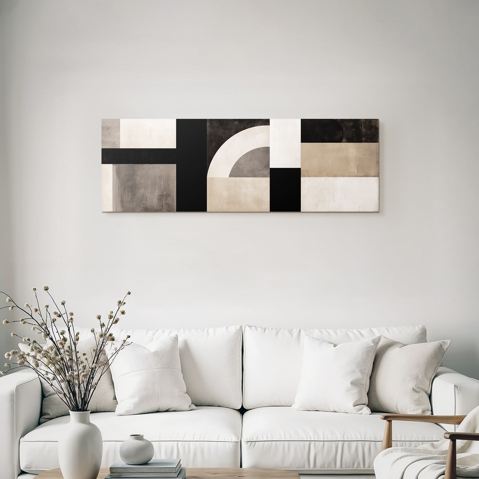 Abstract Art Geometric Shapes Dark Colors