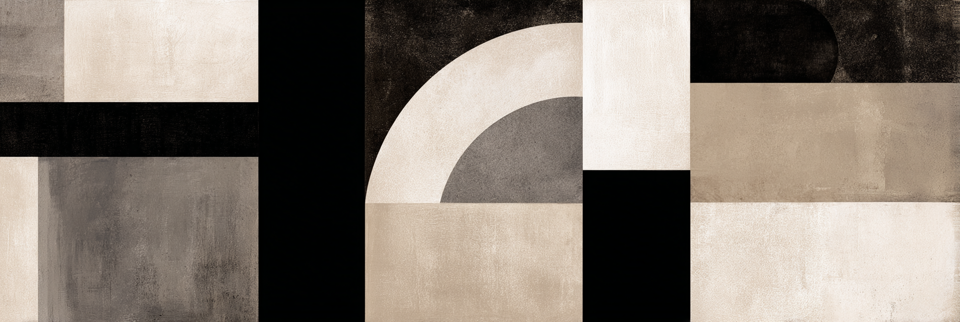 Abstrakte Kunst Geometrische Formen Dunkle Farben | Modern Basic | Einrichtungsstile