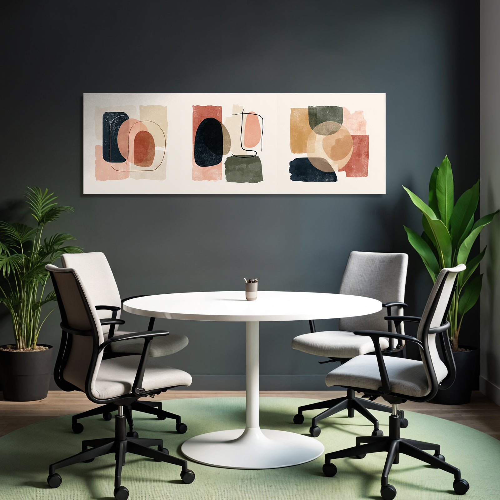 Abstrakte Kunstwerke Modern Minimalistisch Harmonie Texture Farbe