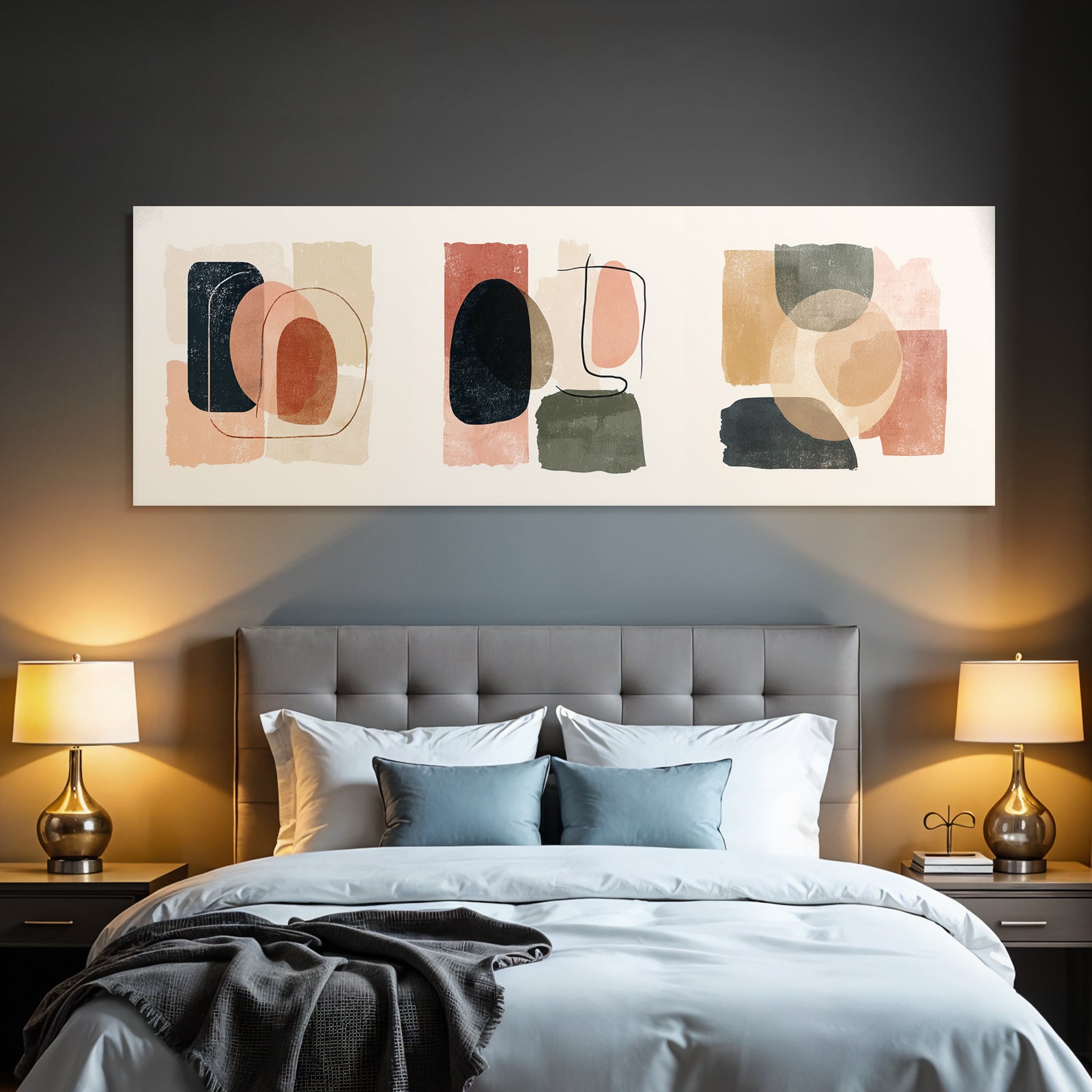 Abstrakte Kunstwerke Modern Minimalistisch Harmonie Texture Farbe
