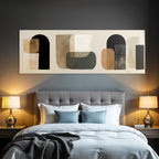 Abstract Design Earth Tones Geometric Shapes Minimalism
