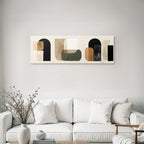 Abstract Design Earth Tones Geometric Shapes Minimalism