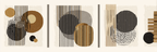 Abstraktes Design Geometrische Formen Erd Toene Balanced Contrast | Modern Basic | Einrichtungsstile