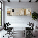 Abstraktes Design Geometrische Formen Erde Ton Texture Hintergrund
