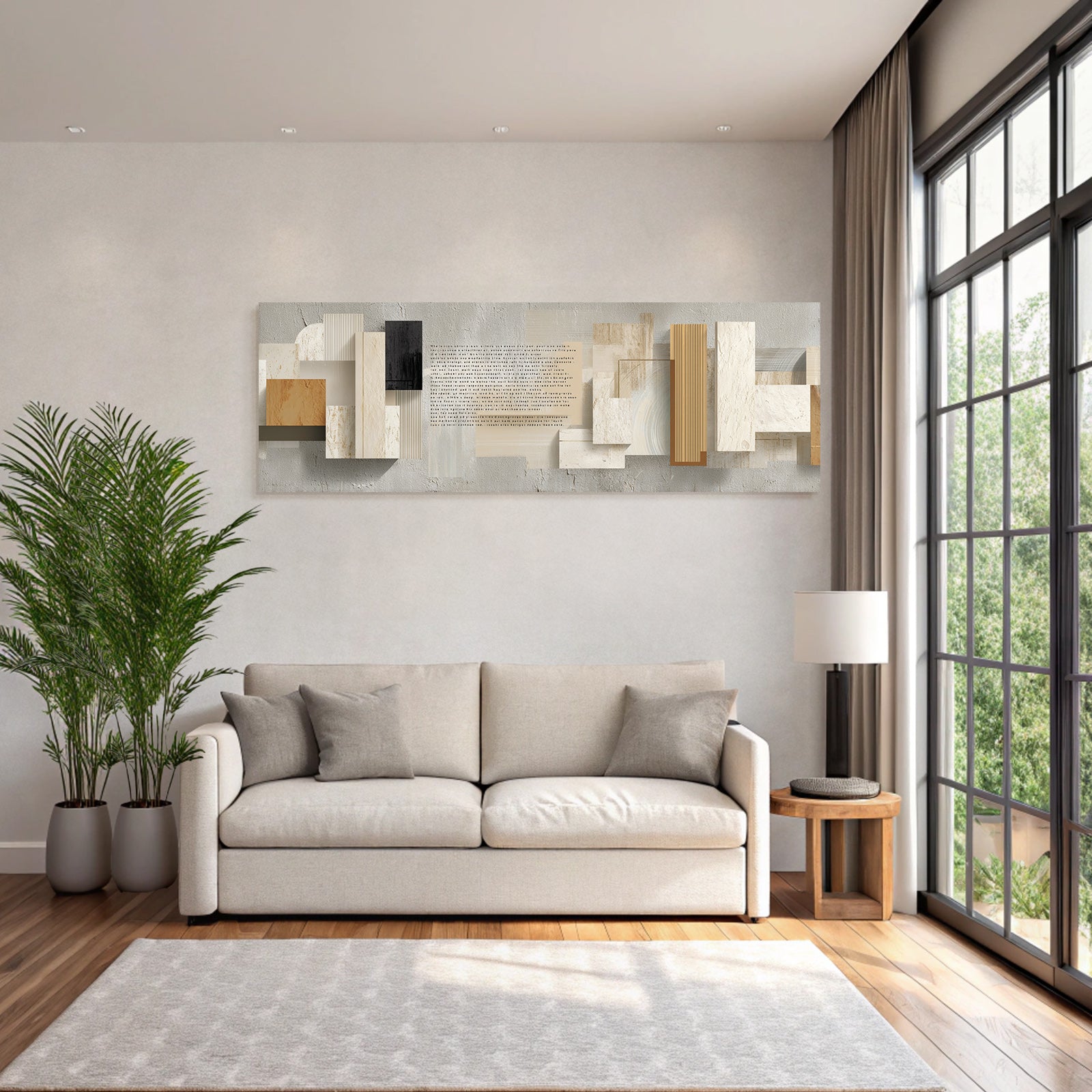 Abstraktes Design Geometrische Formen Erde Ton Texture Hintergrund