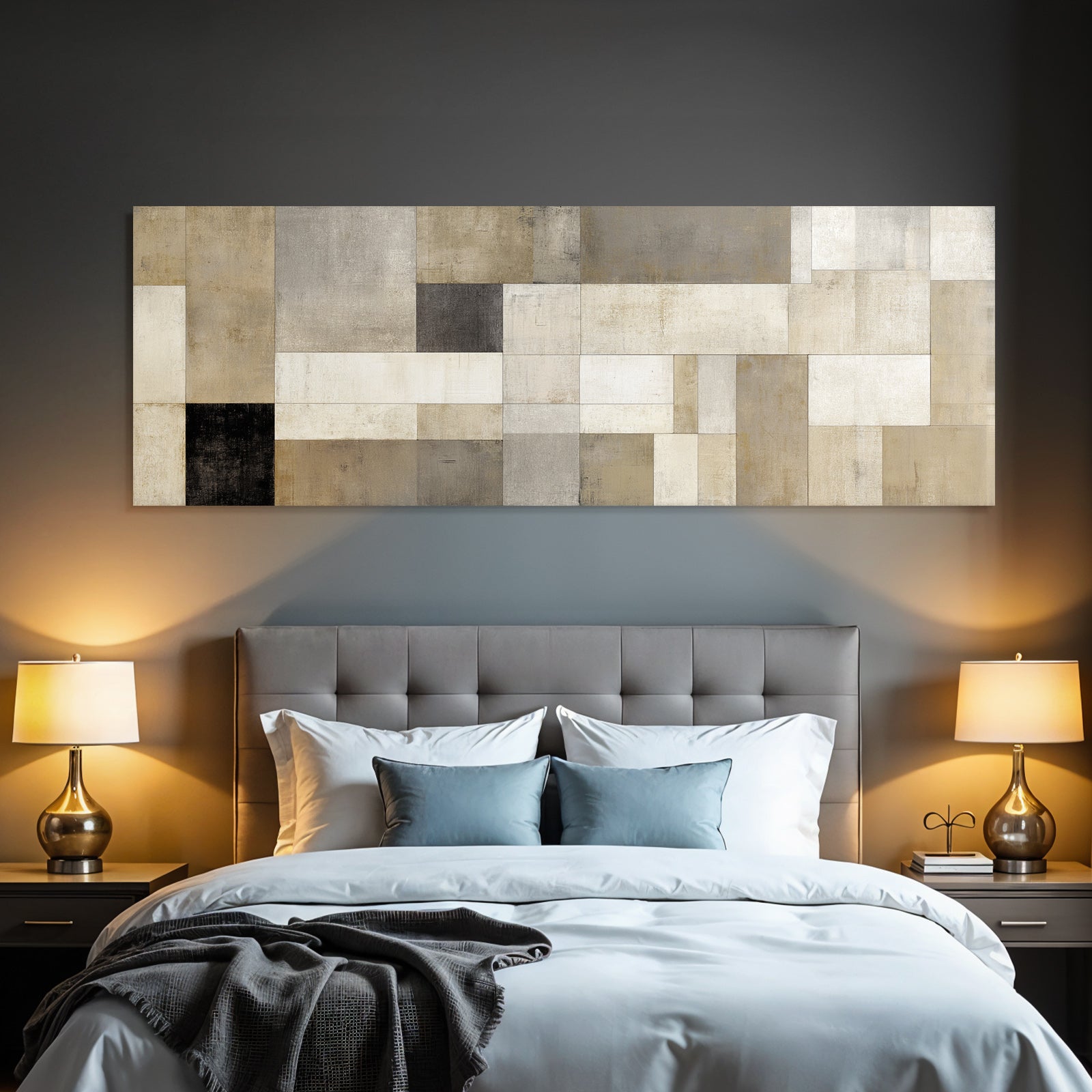 Abstraktes Design Geometrische Formen Neutrale Farbpalette
