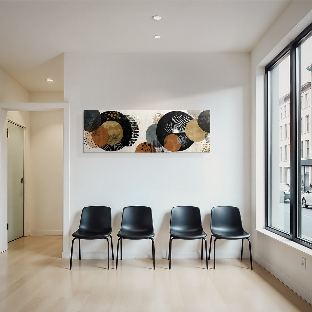 Abstract Design Circles Earth Tones Geometric Modern Aesthetics